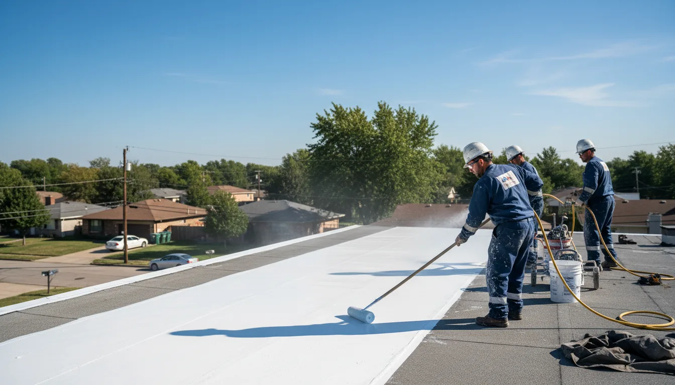 Commercial roof coating in Selma, NC near me